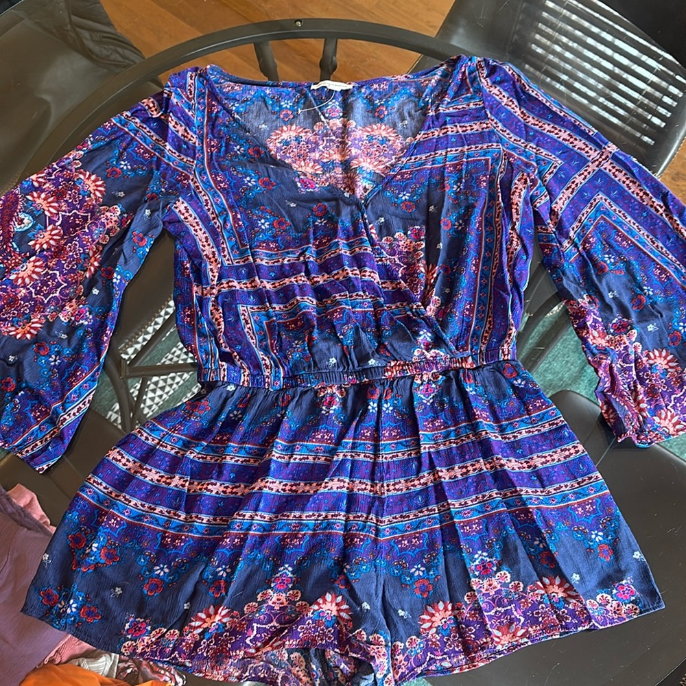 American Eagle sz Medium blue romper